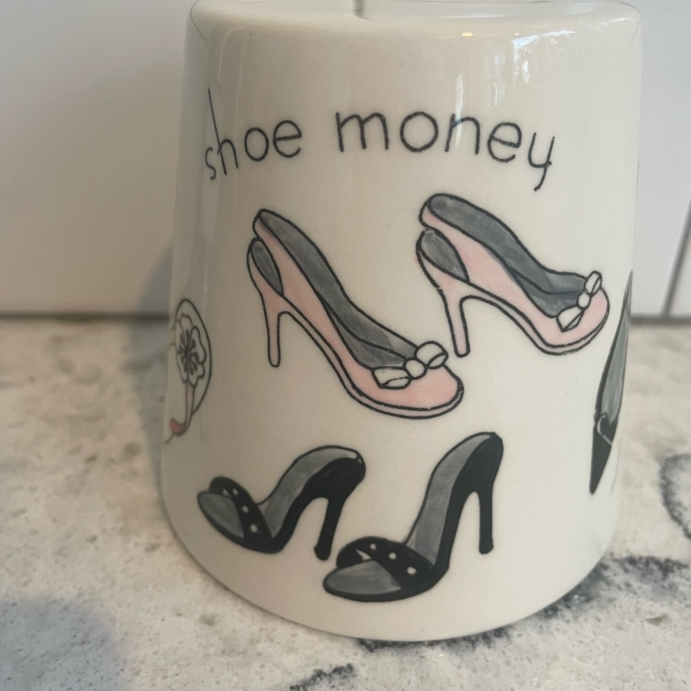 SHOES PIGGY BANK CERAMIC & decorative